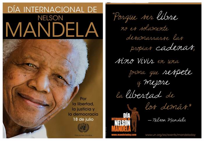 Celebra Sudáfrica Día de Mandela 