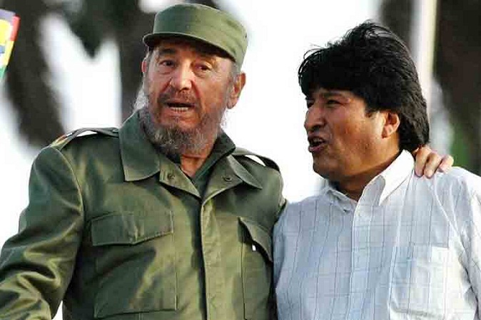 Rinden homenaje p�stumo a Fidel Castro en Oruro, Bolivia