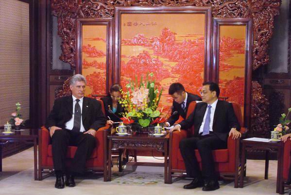 China Xi Jinping Meets Cuban First Vice-president Miguel Diaz-Canel