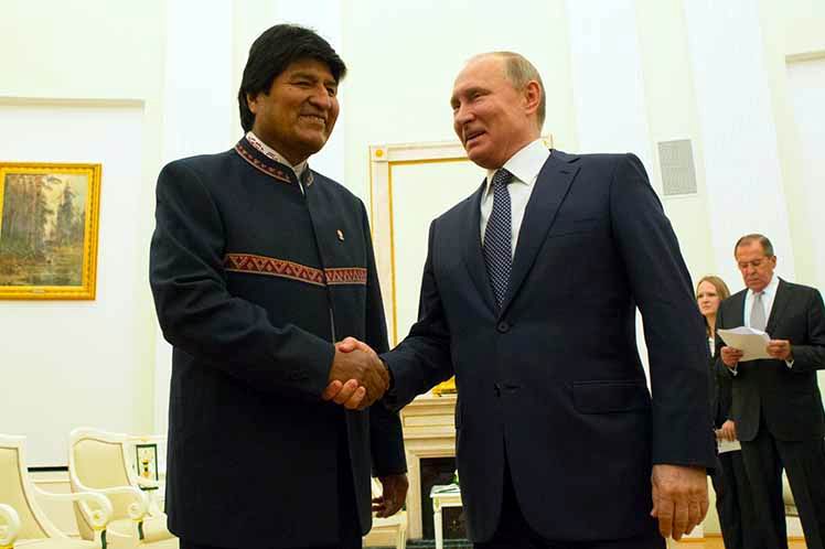 Evo Morales comienza viaje a Rusia Evo Morales comienza viaje a Rusia