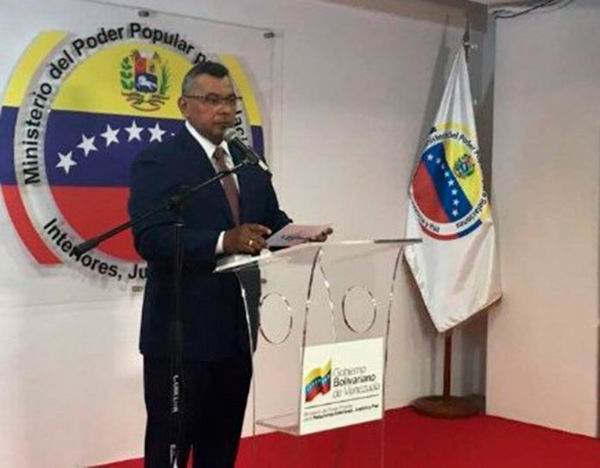 Ministro del Poder Popular para Interior Justicia y Paz Néstor Reverol