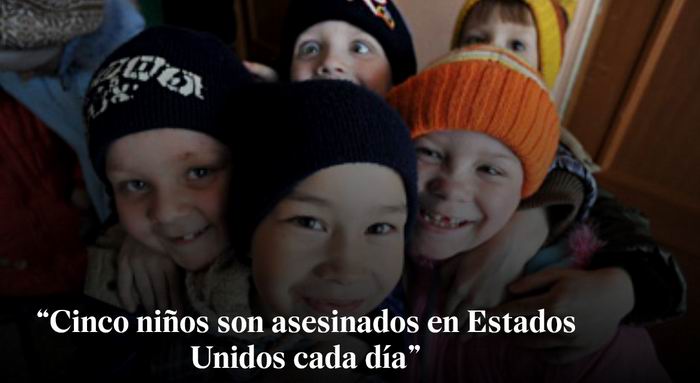 Cada d�a asesinan a cinco ni�os en Estados Unidos