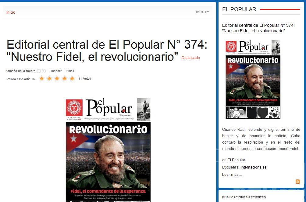 Continúan tributo a Fidel desde varias partes del mundo 