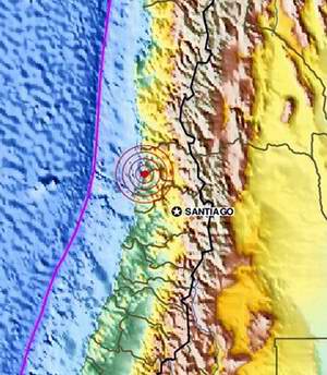 Sismo en Chile. Foto tomada de Telesur Sismo en Chile. Foto tomada de Telesur
