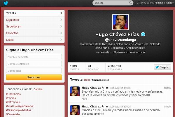 La red de redes con Hugo Chávez La red de redes con Hugo Chávez
