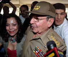 Ral Castro llega a Nicaragua 