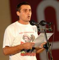 Presidente de la Federaci&oacute;n Estudiantil Universitaria de la alta casa de estudios capitalina, Gilberto Tabares Garc&iacute;a