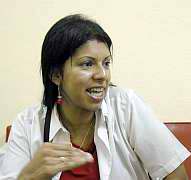 Kenia Acosta, estudiante hondureña en Villa Clara