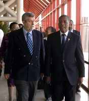 Sr Bethuel Pakalitha Mosisili, Primer Ministro del Reino de Lesotho arribó a La Habana