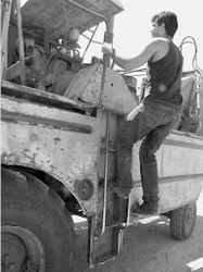 operador de combinada Juli�n Mart�nez Mart�nez