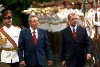 Ra&uacute;l Castro recibe al presidente de Seychelles