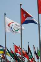 Izada bandera cubana en los juegos Paralimpicos de Beijing