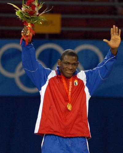 Mijaín López, medalla de oro en Beijing 2008 (Lucha greco romana)