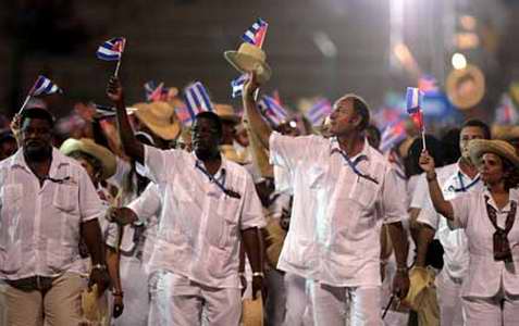 Delegación cubana que participó en los XXIX Juegos Olímpicos desarrollados en la ciudad China de Beijing