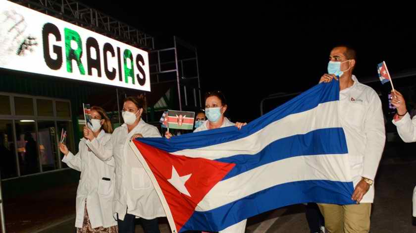 En Cuba brigada Henry Reeve proveniente de Kenya