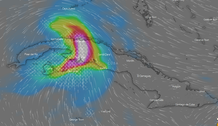 Tormenta tropical Elsa se encuentra sobre el norte de Mayabeque