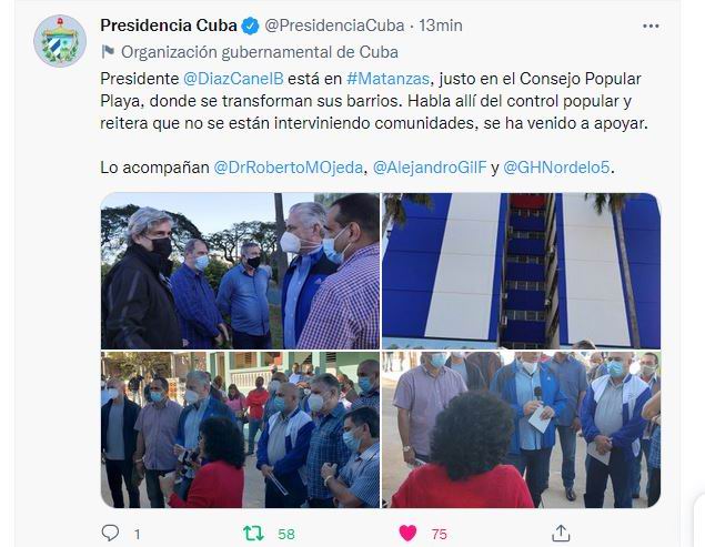 Inicia presidente cubano visita de trabajo a Matanzas