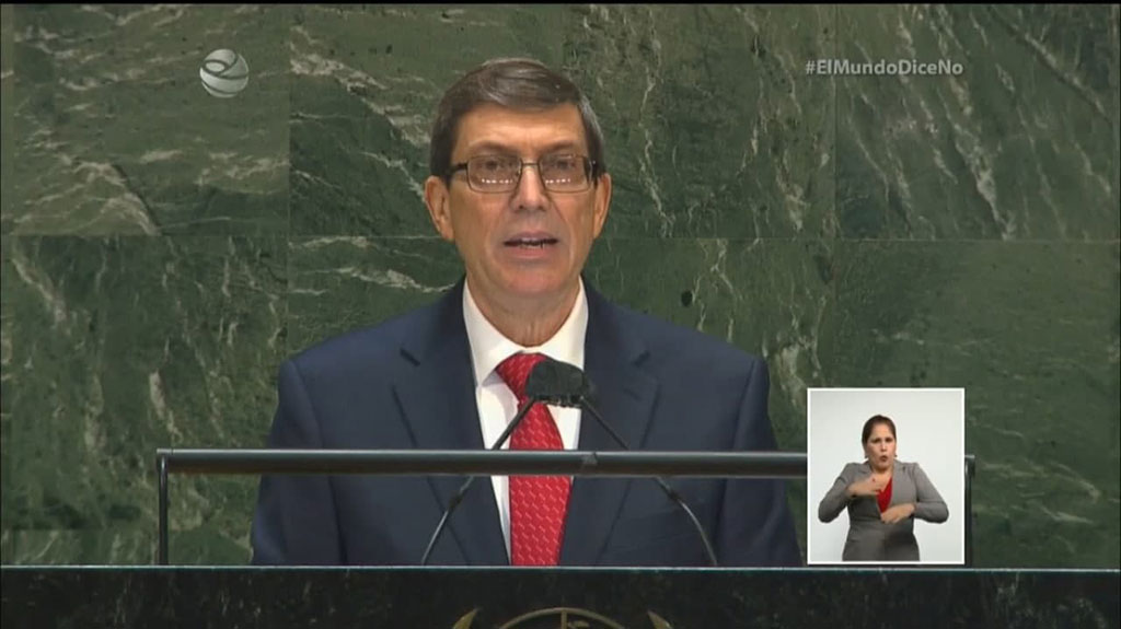 Bruno Rodríguez en la ONU: EEUU usó la COVID-19 como aliada en sus planes contra Cuba