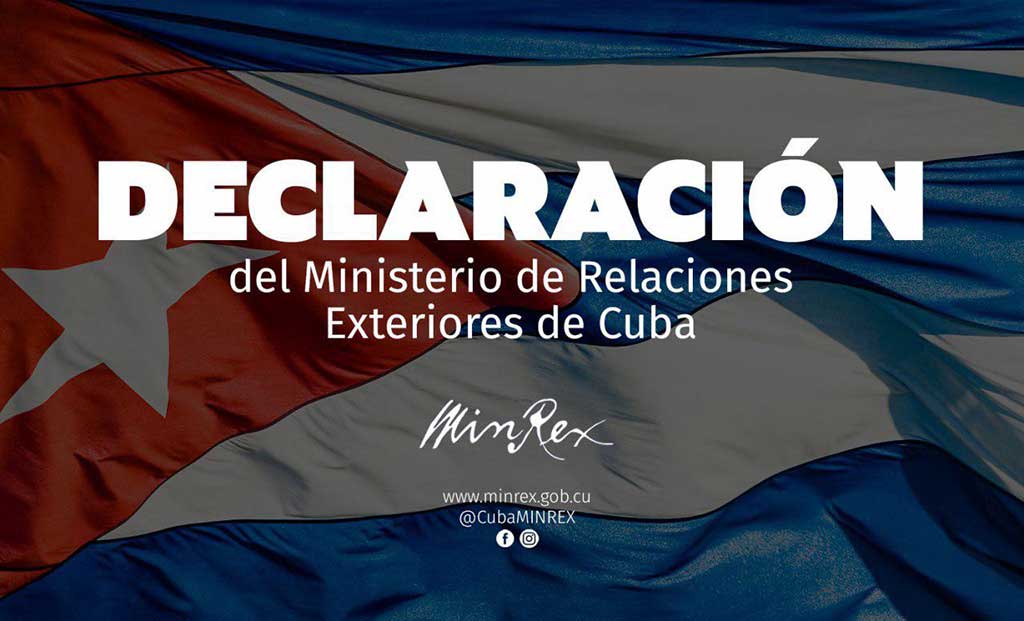 Cancillería de Cuba: Informe sobre DD.HH. del Departamento de Estado es arbitrario y unilateral