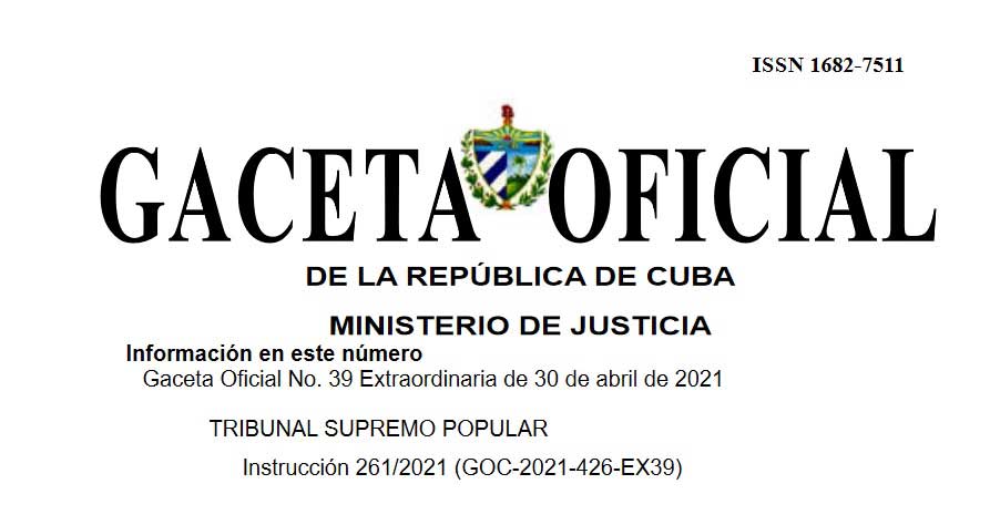 Instrucción del Tribunal Supremo Popular de Cuba facilita los trámites en esas instituciones