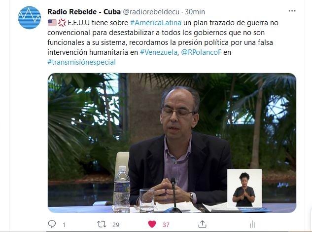 Miguel Díaz-Canel en comparecencia especial en la televisión y la radio cubanas