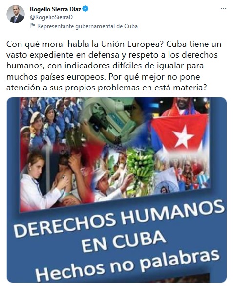 Condenan diplomáticos cubanos declaraciones de alto representante de la UE