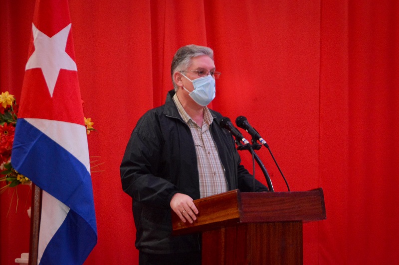 Presidente Cubano concluyó en Cienfuegos primer recorrido sobre Programas Priorizados 
