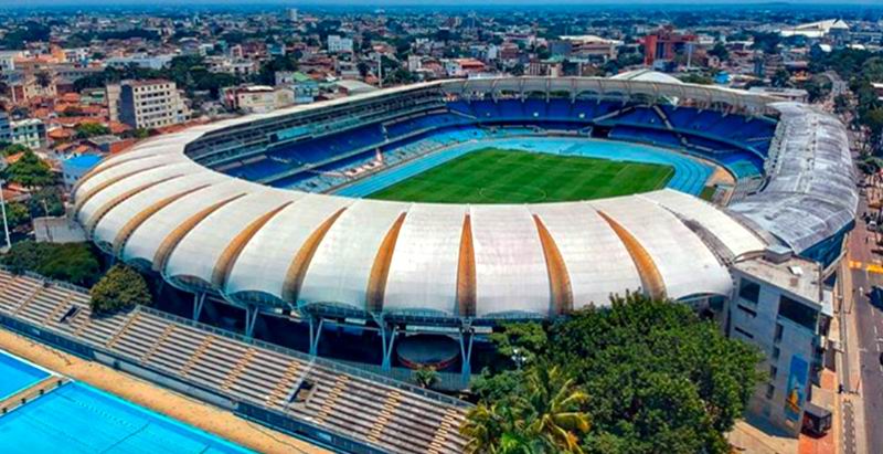 El Estadio de Fútbol Pascual Guerrero de Cali, sede del acto inaugural, también es conocido como Estadio Olímpico de San Fernando