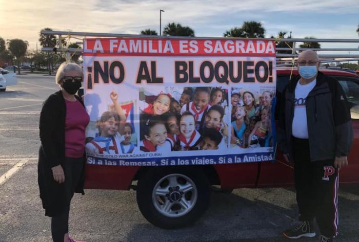 Realizan caravana contra el bloqueo de Estados Unidos a Cuba (+Video)