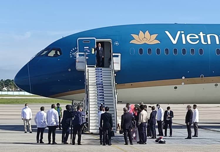 Arribó a Cuba Presidente de Vietnam en visita oficial