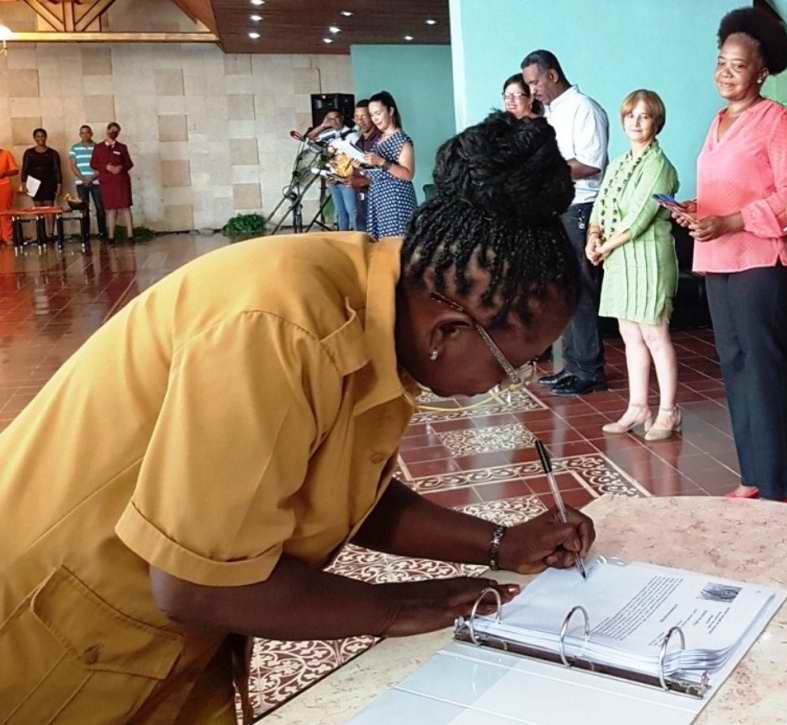 Caridad del Carmen Martínez Pérez, una de las 23 camagüeyanas inscrita en el Libro de Honor de la Mujer 