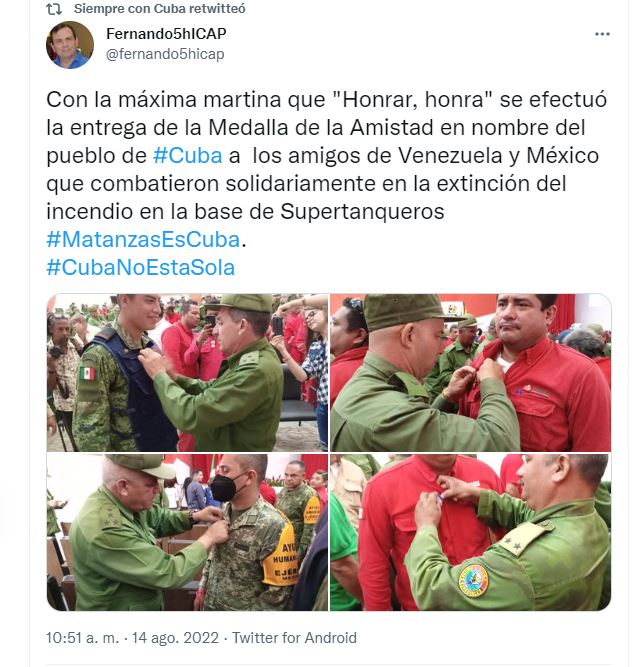 Envía Díaz-Canel mensajes de gratitud a México y Venezuela