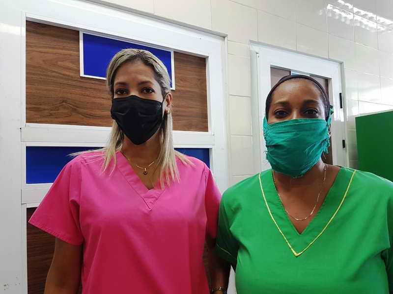 Doctora Yanay Alfonso Naranjo, está al frente de la Brigada Médica y junto a ella, la enfermera Yanelaine Rodríguez
