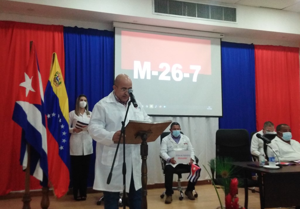 Doctor José Antonio Machado, jefe de la Brigada Médica Cubana