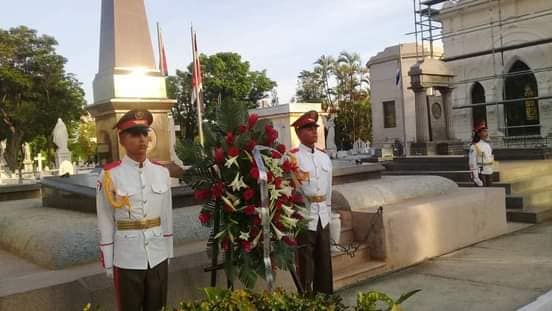 Celebran Acto Político y Ceremonia Militar por aniversario 117 del fallecimiento de Máximo Gómez 