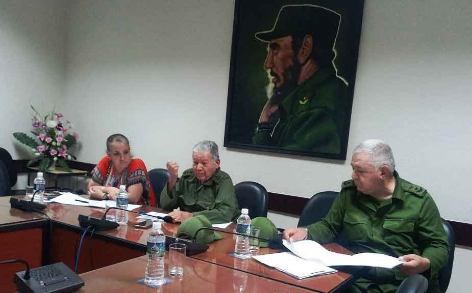 Recorre Cienfuegos Jefe del Estado Mayor Nacional de la Defensa Civil