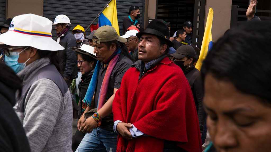 Manifestaciones durante el paro nacional convocado por la Confederación de Nacionalidades Indígenas de Ecuador (Conaie)
