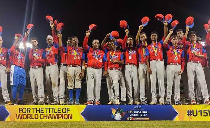 V Copa Mundial Sub-15 de Béisbol: medalla gigante para los cubanos