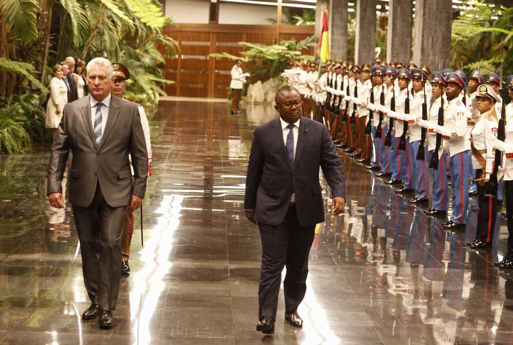 Recibe Díaz-Canel al Presidente de la República de Guinea Bissau