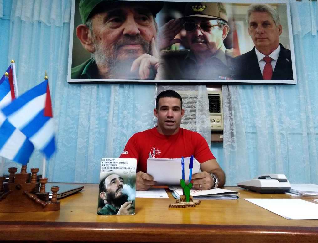 Coordinador provincial de la masiva organización en Las Tunas, Erizander Sánchez Concepción