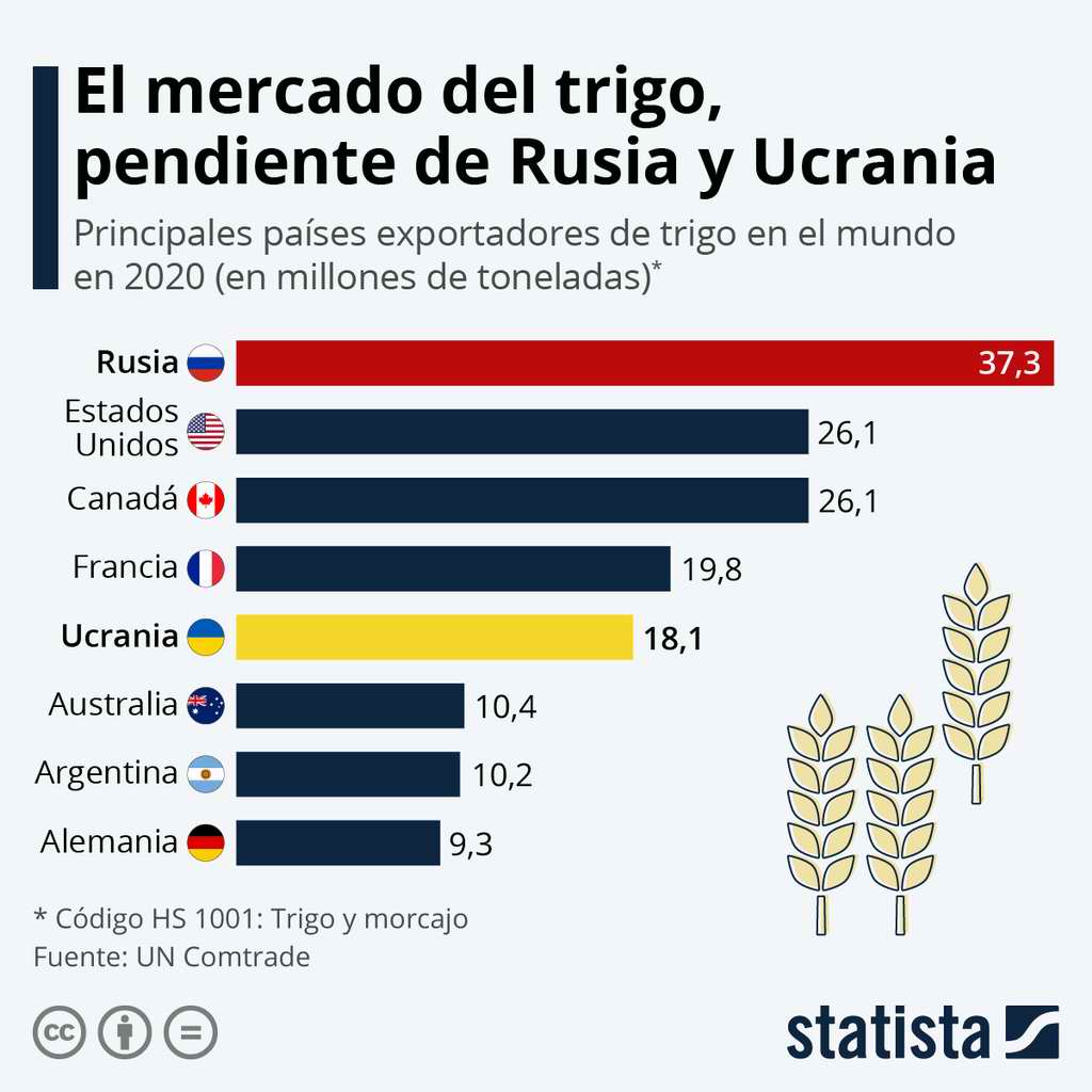 El trigo tocó su nivel más alto en 2 meses El trigo tocó su nivel más alto en 2 meses