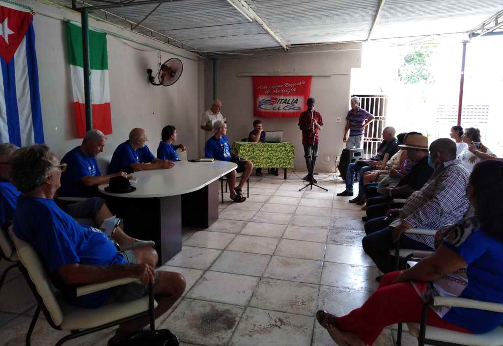 De visita en Las Tunas, 38 Brigada Giovanni Ardizzone de la Asociación de Amistad Italia Cuba