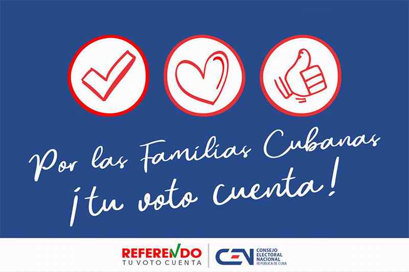 Lista Cuba para referendo sobre nuevo Código de las Familias