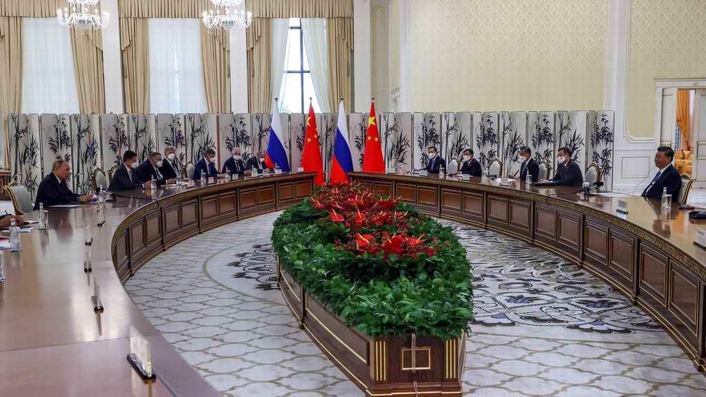 Se reunieron hoy presidentes de Rusia y China