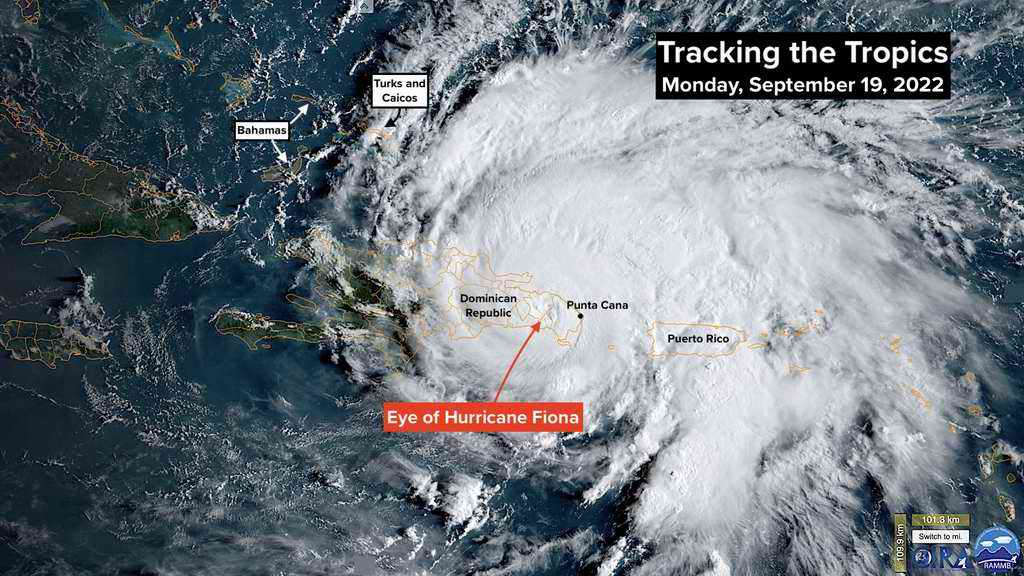 Huracán Fiona deja estragos en el Caribe