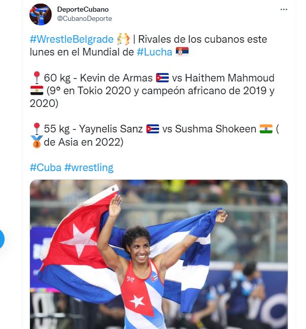 Discreto comienzo de Cuba en Campeonato Mundial de Lucha