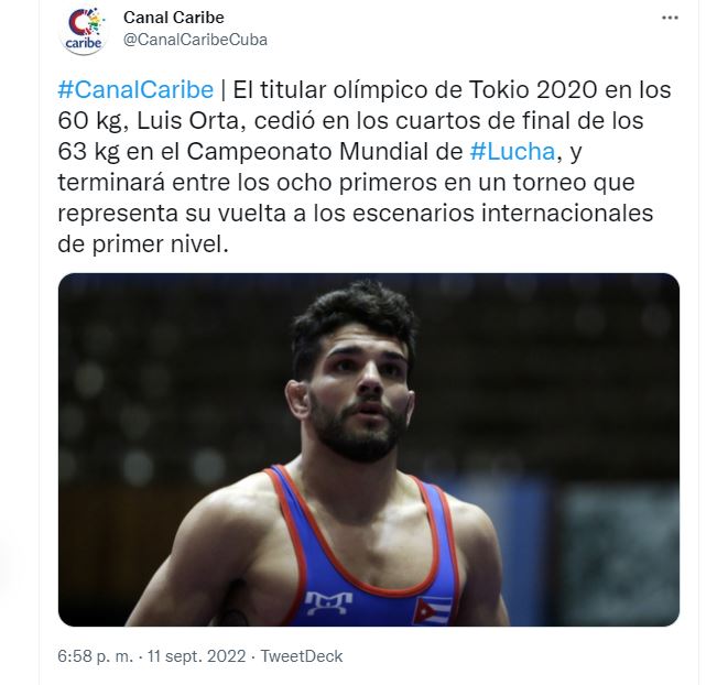 Discreto comienzo de Cuba en Campeonato Mundial de Lucha