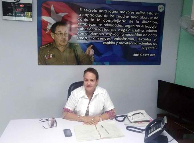 Vicerrectora académica Miriam Tomas Santiesteban