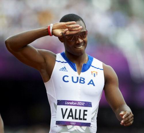 El cubano Amaury Valle participó en los 400 metros con vallas del atletismo en los XXX Juegos Olímpicos de Londres 2012, Inglaterra, el 4 de agosto de 2012. Foto: Bill Frakes.