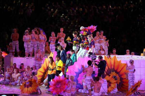 Ceremonia de clausura de los XXX Juegos Olímpicos Londres 2012, 12 de agosto de 2012. Fotos: New York Times.